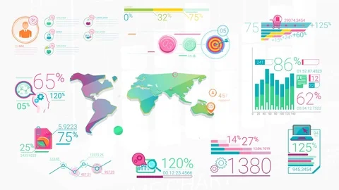Colorful Corporate Infographic Elements Stock After Effects