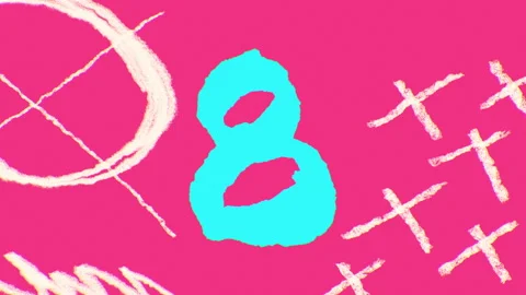 Colorful countdown 10 to 0. 스톡 동영상 311029258