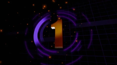 Colorful countdown animation Stock Footage 66196231