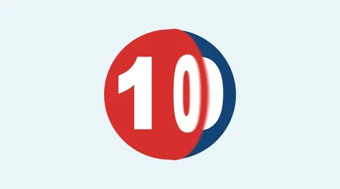 Colorful Countdown timer Stock Footage 58084956