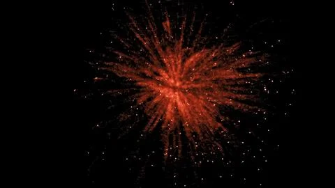 Colorful cracker busting in dark sky 스톡 사진