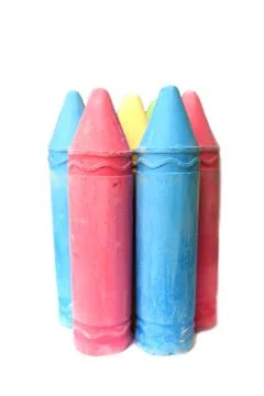 Colorful crayons for creativity isolated Stock Photos