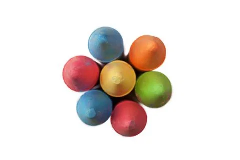 Colorful crayons for creativity isolated Stock Photos