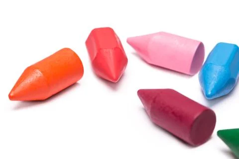 Colorful crayons Stock Photos