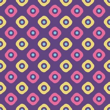 Colorful crazy  seamless pattern Stock Illustration