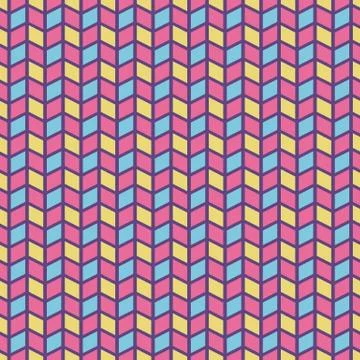 Colorful crazy  seamless pattern Stock Illustration