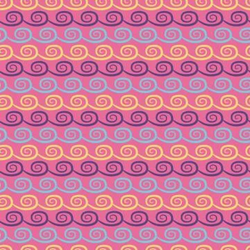 Colorful crazy  seamless pattern Stock Illustration