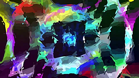 Colorful Crazy Show Plexus Background In The Style Of Van Gogh. Stock Footage 242586105