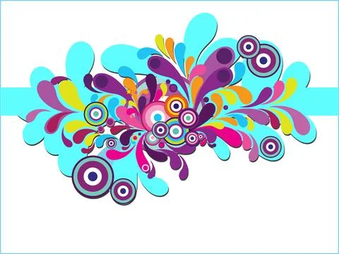 Colorful creative artwork pattern background Illustrazione stock