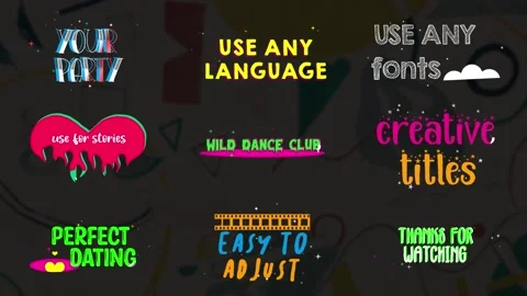 Colorful Creative Titles | After Effects 스톡 After Effects