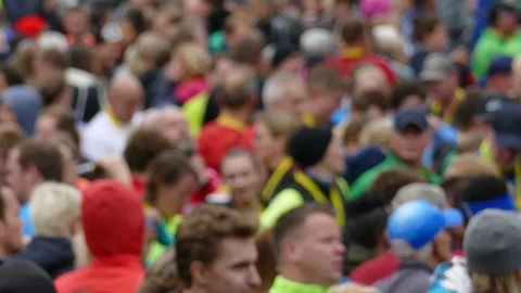 Colorful crowd out of focus on an event, abstract, People, Germany Stock Footage 117477716