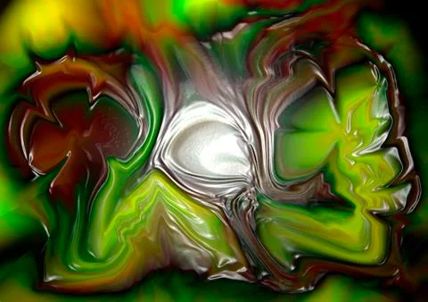 Colorful crumpled plastic forms Stock Illustration