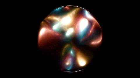 Colorful crystal ball Stock Footage 89889762