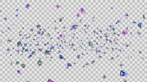 Colorful crystal Stock Footage 66857692