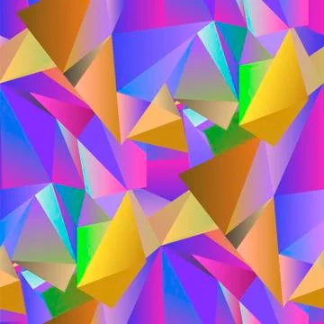 Colorful Crystal Pattern Stockillustratie