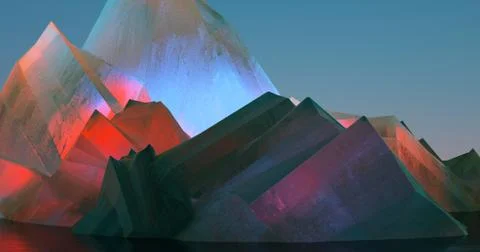 Colorful crystals Stock Illustration