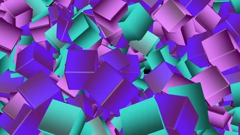 Colorful cube background 스톡 동영상 82760663