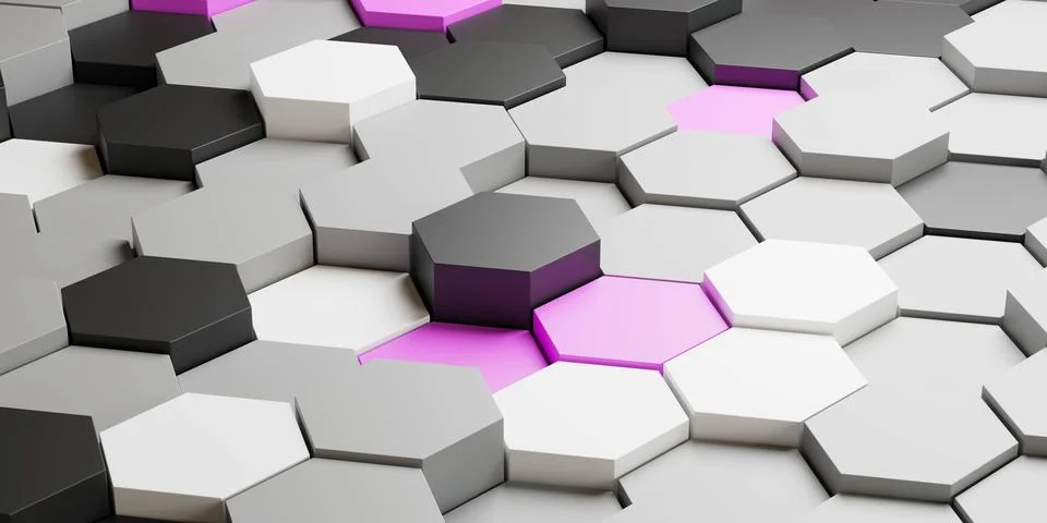 Colorful cubes arranged in a pattern 3d render illustration Stock Illustration