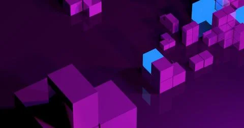 Colorful cubes Stock Illustration