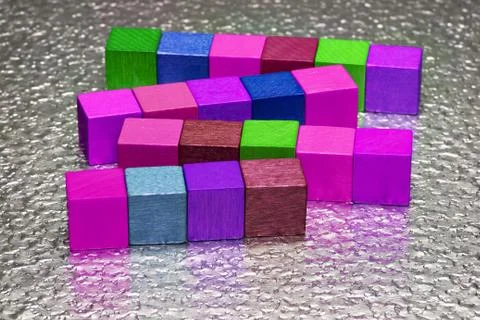 Colorful cubes Stock Photos