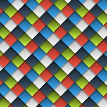 Colorful cubes seamless pattern Stock Illustration