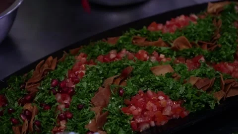 Colorful Culinary Platter Stock Footage 319949097