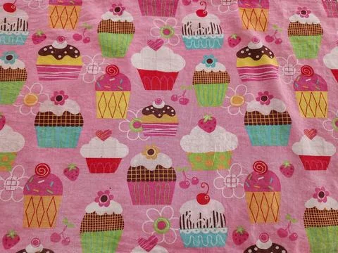 Colorful Cupcake Pattern Stock Photos