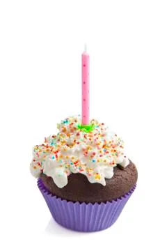 Colorful cupcake Stock Photos