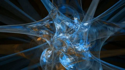 Colorful curves abstract loop motion background Stock Footage 70605248