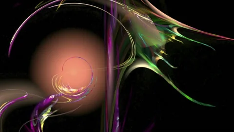 Colorful curves abstract loop motion background Video stock 91144865