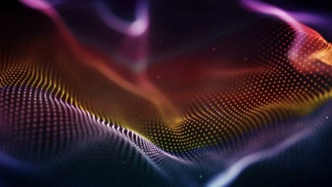 Colorful cyber surface seamless loop sci-fi 3D animation with DOF 4k (4096x2304) Stock Footage 82575126