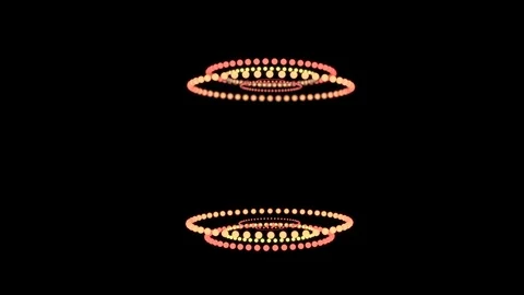 Colorful dance floor with several shining. Sound waves Stock Footage 104586712
