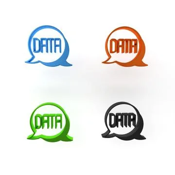 Colorful Data analysis icon isolated on white background. Business data ana.. 스톡 일러스트