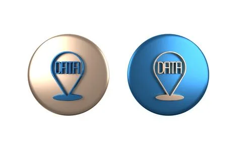 Colorful Data analysis icon isolated on white background. Business data ana.. Illustrazione stock
