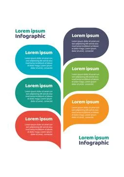 Colorful data infographic template イラスト素材