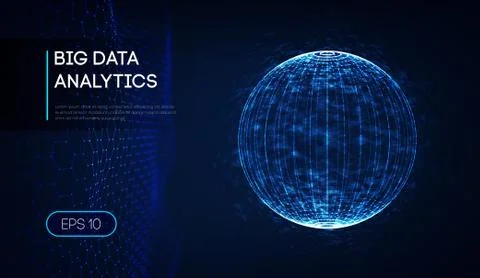 Colorful data information electronic block concept. Artificial intelligence Stockillustratie