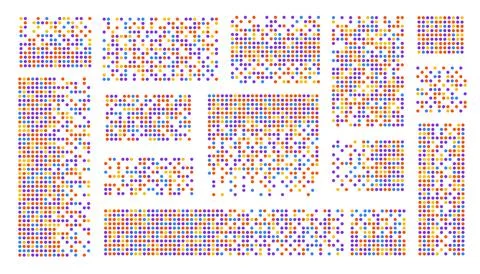 Colorful data volumes with analytics. Bigdata analysis of business information Stock Illustration