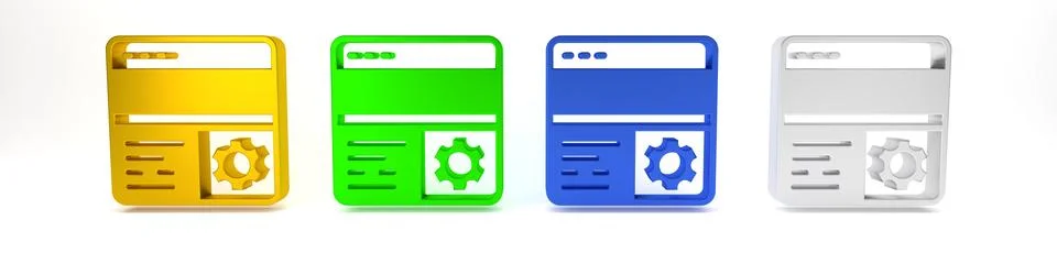 Colorful Debugging icon isolated on white background. Debugging tool. Magni.. Stock-Illustration