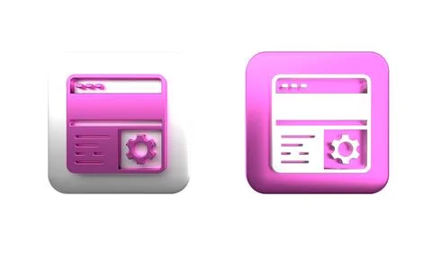 Colorful Debugging icon isolated on white background. Debugging tool. Magni.. Stock Photos