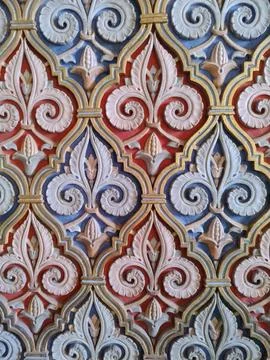 Colorful Decorative Relief Pattern Fotos de archivo