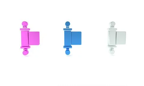 Colorful Decree, paper, parchment, scroll icon icon isolated on white backg.. Stock Illustration