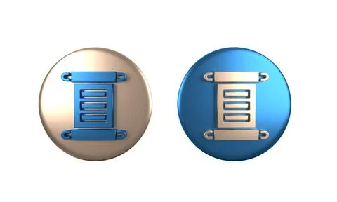 Colorful Decree, paper, parchment, scroll icon icon isolated on white backg.. Stock Illustration