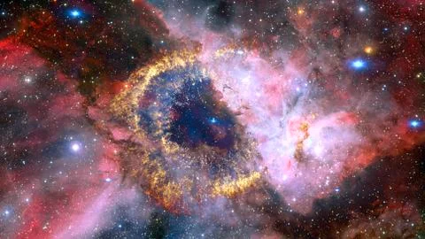 Colorful deep space. Elements of this image furnished by NASA Stock Photos