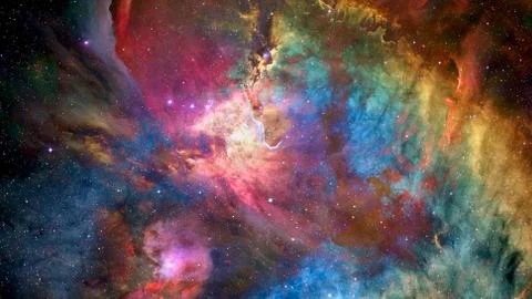 Colorful deep space. Elements of this image furnished by NASA Stock Photos