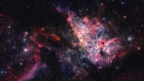 Colorful deep space. Elements of this image furnished by NASA Stock Photos