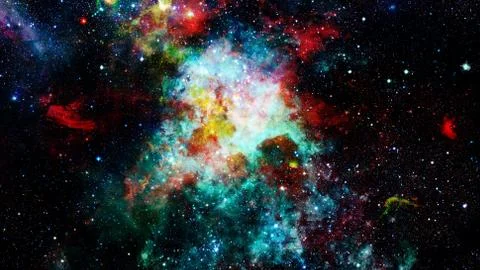 Colorful deep space. Elements of this image furnished by NASA Foto stock