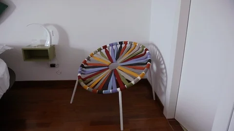 Colorful design chair Stock Footage 86171553