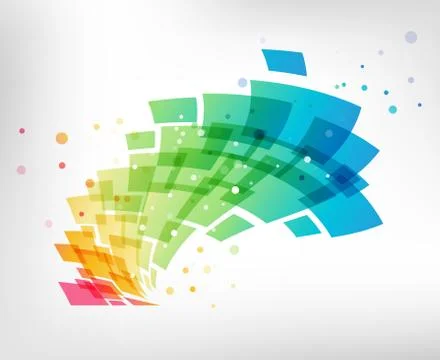 Colorful design element on white background Stock Illustration