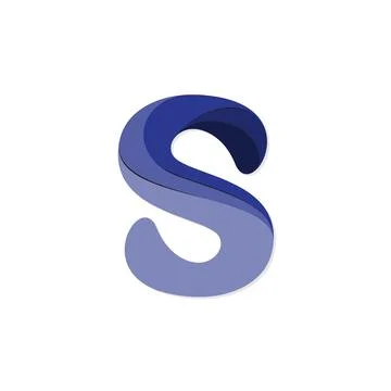 Colorful design letter S vector image Stock Illustration