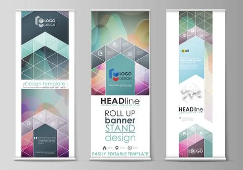 Colorful design pattern, shapes forming abstract beautiful background. Roll u Stock Illustration